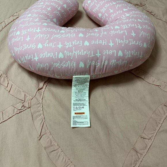 Nursit pink nursing pillow with white logo. - Picture 5 of 8